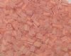 50g 5x4x2mm Matte Light Orange Lined Crystal Tile Beads